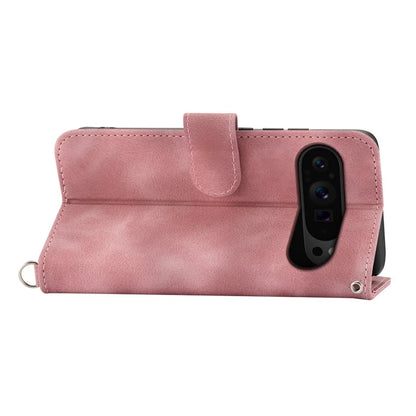 For Google Pixel 9 Pro Leather Case Flower Pattern Phone Protector with Multiple Card Slots