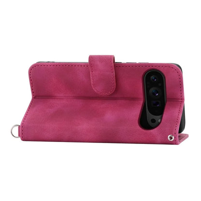 For Google Pixel 9 Pro Leather Case Flower Pattern Phone Protector with Multiple Card Slots