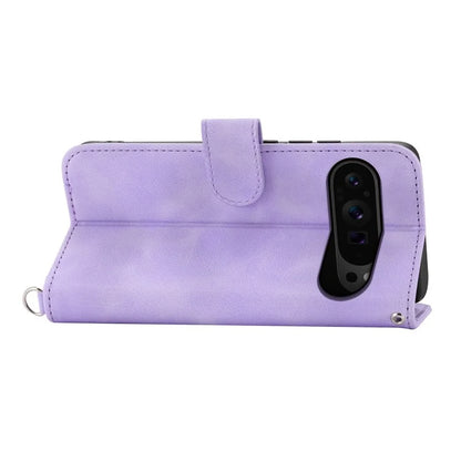 For Google Pixel 9 Pro Leather Case Flower Pattern Phone Protector with Multiple Card Slots
