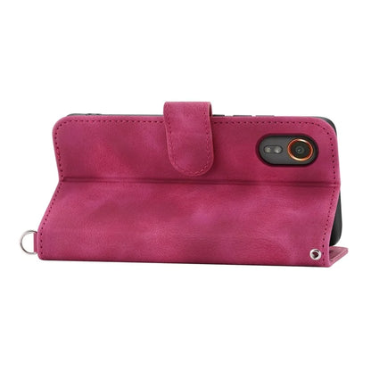 For Samsung Galaxy Xcover 7 PU Leather Phone Case Flower Pattern Cover with Multiple Card Slots