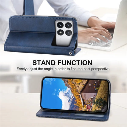 For Xiaomi Redmi K70E 5G / Poco X6 Pro 5G Imprinted Wallet Phone Stand Case PU Leather+TPU Cell Phone Cover