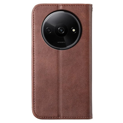 For Xiaomi Redmi A3 Case PU Leather+TPU Rhombus Imprinted Phone Cover Wallet