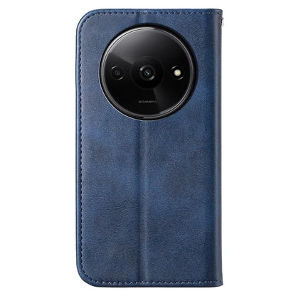 For Xiaomi Redmi A3 Case PU Leather+TPU Rhombus Imprinted Phone Cover Wallet