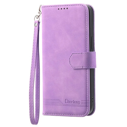 DIERFENG DF-03 for Samsung Galaxy Xcover 7 Cases Imprinted Wallet Stand Mobile Leather Case