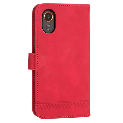 DIERFENG DF-03 for Samsung Galaxy Xcover 7 Cases Imprinted Wallet Stand Mobile Leather Case