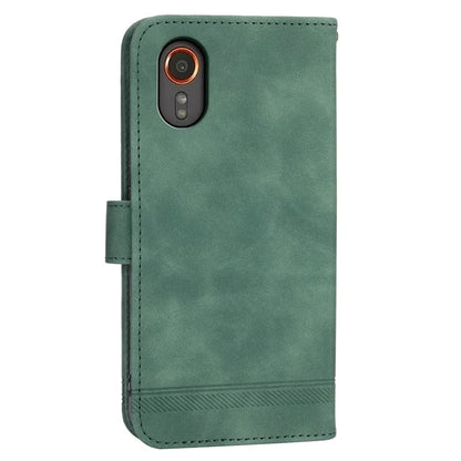 DIERFENG DF-03 for Samsung Galaxy Xcover 7 Cases Imprinted Wallet Stand Mobile Leather Case