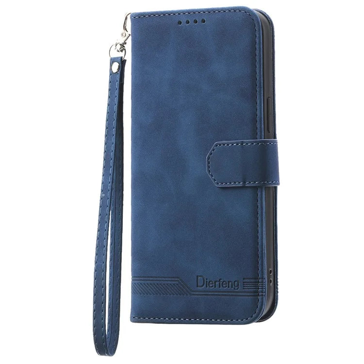 DIERFENG DF-03 for Samsung Galaxy Xcover 7 Cases Imprinted Wallet Stand Mobile Leather Case