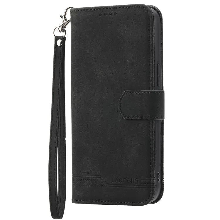 DIERFENG DF-03 for Samsung Galaxy Xcover 7 Cases Imprinted Wallet Stand Mobile Leather Case