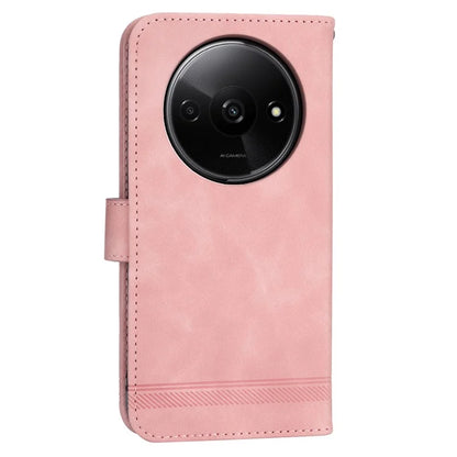 DIERFENG DF-03 Flip Cover for Xiaomi Redmi A3 Shockproof Imprinted Wallet Stand Mobile Leather Case