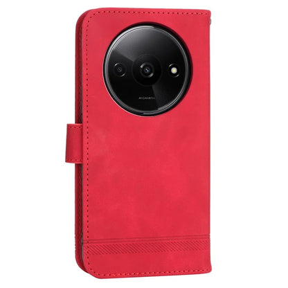 DIERFENG DF-03 Flip Cover for Xiaomi Redmi A3 Shockproof Imprinted Wallet Stand Mobile Leather Case
