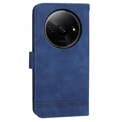 DIERFENG DF-03 Flip Cover for Xiaomi Redmi A3 Shockproof Imprinted Wallet Stand Mobile Leather Case