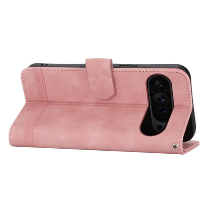 DIERFENG DF-03 Flip Wallet Cover for Google Pixel 9 Pro Cases Imprinted Stand Mobile Leather Shell