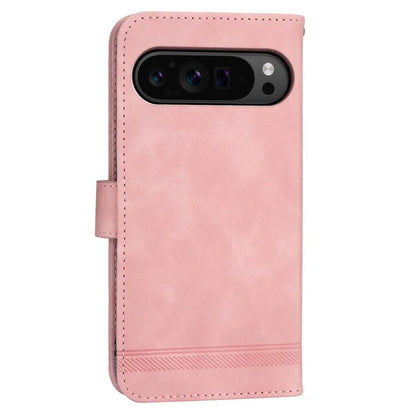 DIERFENG DF-03 Flip Wallet Cover for Google Pixel 9 Pro Cases Imprinted Stand Mobile Leather Shell