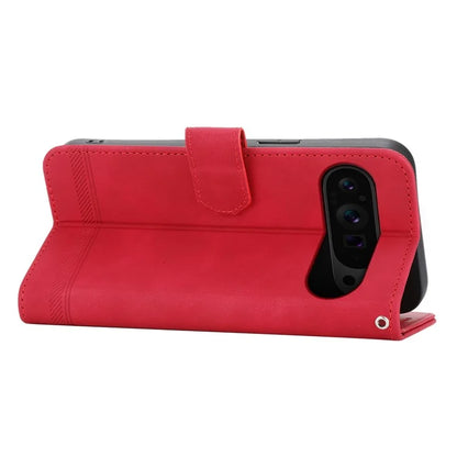DIERFENG DF-03 Flip Wallet Cover for Google Pixel 9 Pro Cases Imprinted Stand Mobile Leather Shell