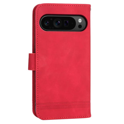 DIERFENG DF-03 Flip Wallet Cover for Google Pixel 9 Pro Cases Imprinted Stand Mobile Leather Shell