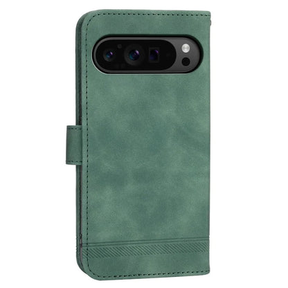 DIERFENG DF-03 Flip Wallet Cover for Google Pixel 9 Pro Cases Imprinted Stand Mobile Leather Shell