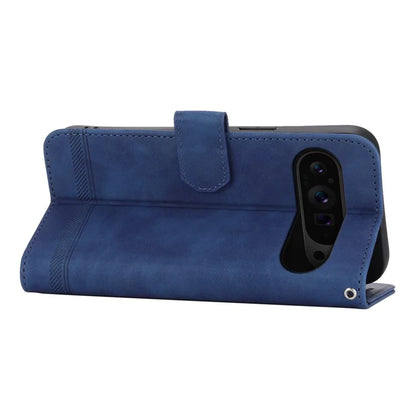 DIERFENG DF-03 Flip Wallet Cover for Google Pixel 9 Pro Cases Imprinted Stand Mobile Leather Shell