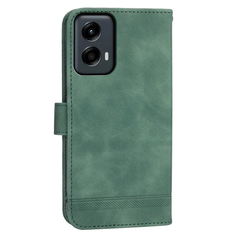 DIERFENG DF-03 For Motorola Moto G Stylus 5G (2024) Cases Imprinted Wallet Stand Leather Mobile Cover