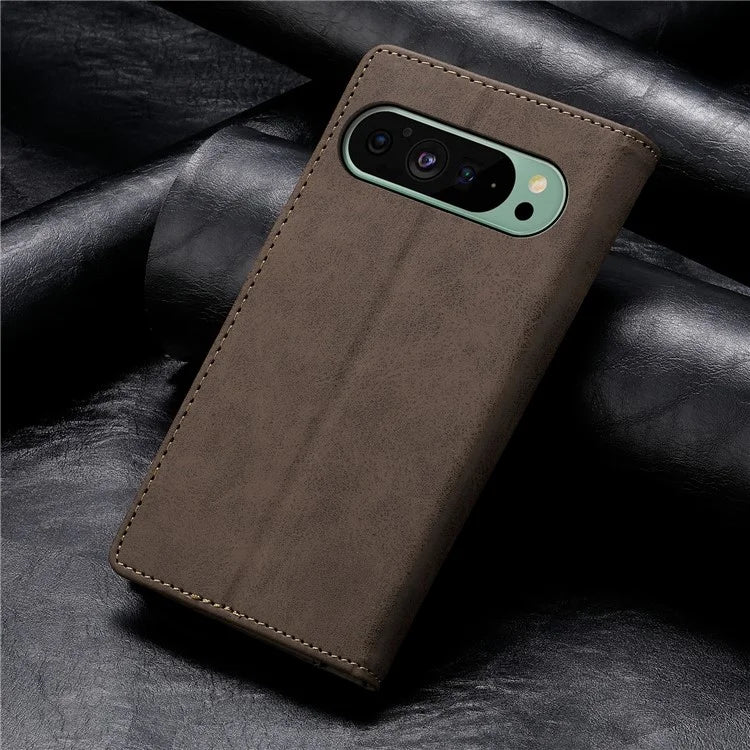 DF-05 For Google Pixel 9 Wallet Phone Case Anti-Drop Leather Flip Cover