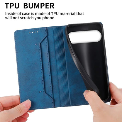 DF-05 For Google Pixel 9 Wallet Phone Case Anti-Drop Leather Flip Cover