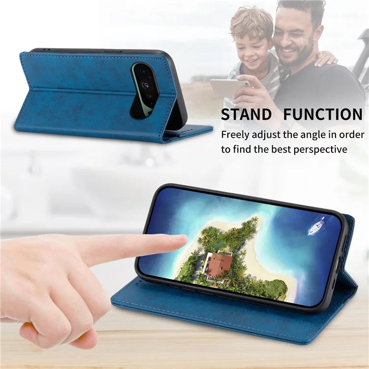 DF-05 For Google Pixel 9 Wallet Phone Case Anti-Drop Leather Flip Cover