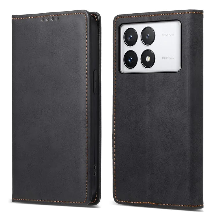 DF-05 For Xiaomi Poco X6 Pro 5G / Redmi K70E 5G Case RFID Blocking Leather Wallet Phone Cover