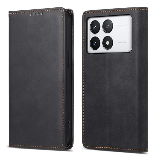 DF-05 For Xiaomi Poco X6 Pro 5G / Redmi K70E 5G Case RFID Blocking Leather Wallet Phone Cover