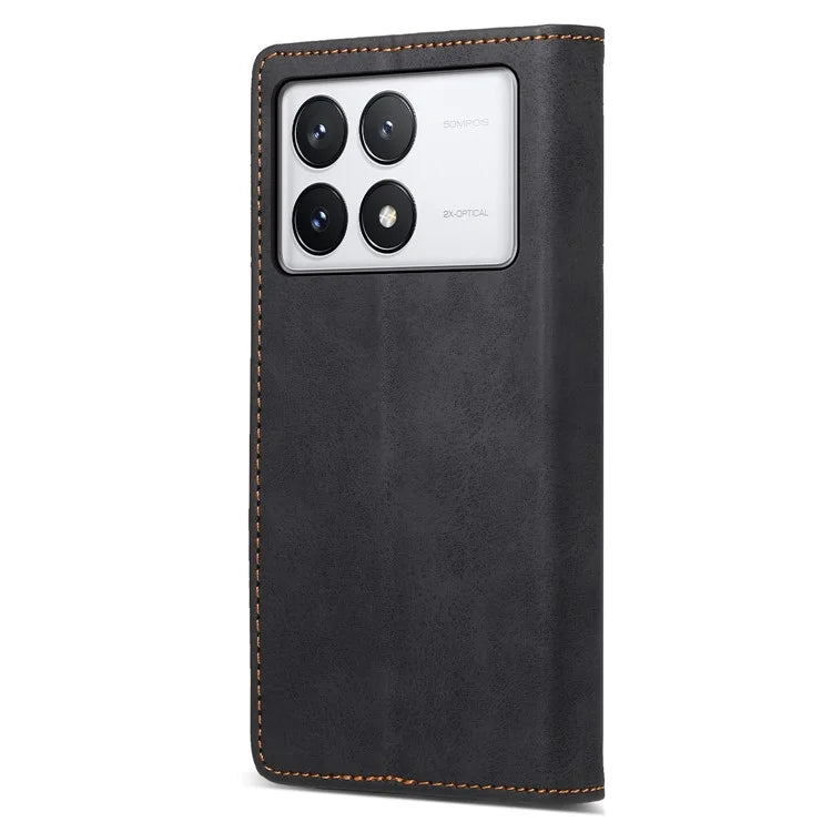DF-05 For Xiaomi Poco X6 Pro 5G / Redmi K70E 5G Case RFID Blocking Leather Wallet Phone Cover