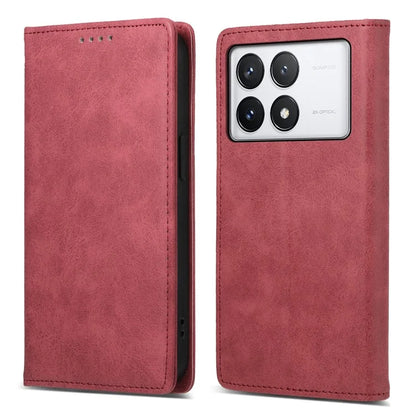 DF-05 For Xiaomi Poco X6 Pro 5G / Redmi K70E 5G Case RFID Blocking Leather Wallet Phone Cover