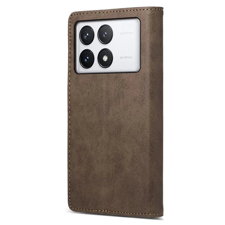 DF-05 For Xiaomi Poco X6 Pro 5G / Redmi K70E 5G Case RFID Blocking Leather Wallet Phone Cover