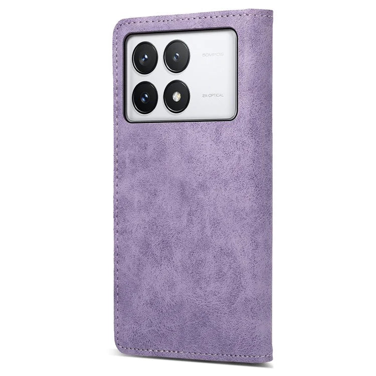 DF-05 For Xiaomi Poco X6 Pro 5G / Redmi K70E 5G Case RFID Blocking Leather Wallet Phone Cover