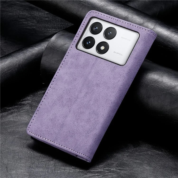 DF-05 For Xiaomi Poco X6 Pro 5G / Redmi K70E 5G Case RFID Blocking Leather Wallet Phone Cover