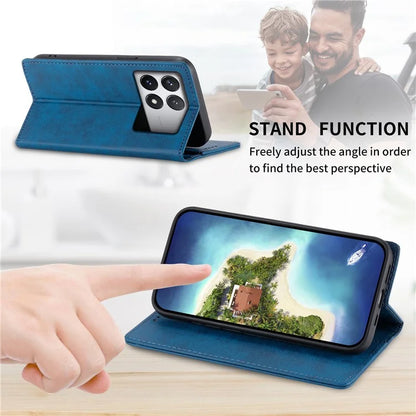 DF-05 For Xiaomi Poco X6 Pro 5G / Redmi K70E 5G Case RFID Blocking Leather Wallet Phone Cover