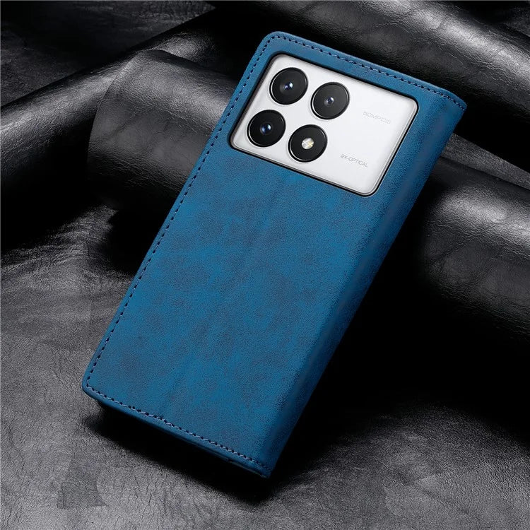 DF-05 For Xiaomi Poco X6 Pro 5G / Redmi K70E 5G Case RFID Blocking Leather Wallet Phone Cover