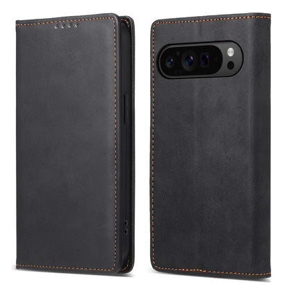 DF-05 For Google Pixel 9 Pro Wallet Case Anti-Scratch Leather Flip Phone Cover