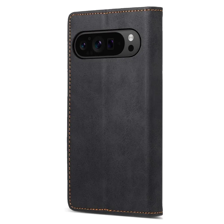 DF-05 For Google Pixel 9 Pro Wallet Case Anti-Scratch Leather Flip Phone Cover