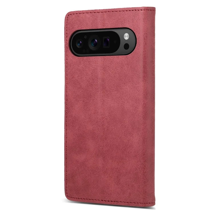 DF-05 For Google Pixel 9 Pro Wallet Case Anti-Scratch Leather Flip Phone Cover