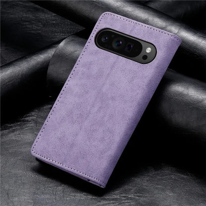 DF-05 For Google Pixel 9 Pro Wallet Case Anti-Scratch Leather Flip Phone Cover