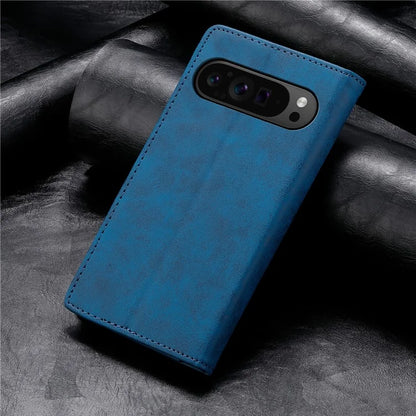 DF-05 For Google Pixel 9 Pro Wallet Case Anti-Scratch Leather Flip Phone Cover