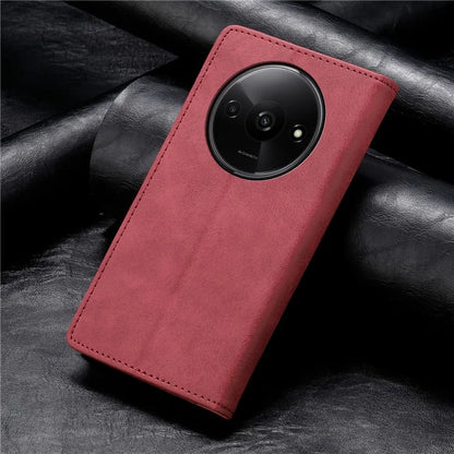 DF-05 For Xiaomi Redmi A3 Case Leather Wallet Phone Case with RFID Blocking