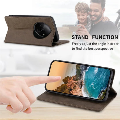 DF-05 For Xiaomi Redmi A3 Case Leather Wallet Phone Case with RFID Blocking
