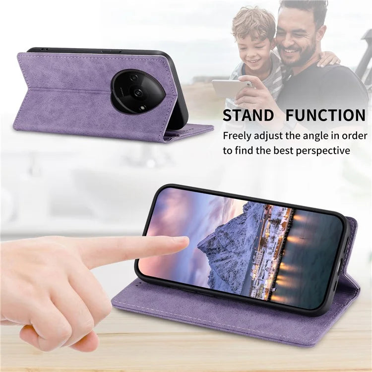 DF-05 For Xiaomi Redmi A3 Case Leather Wallet Phone Case with RFID Blocking
