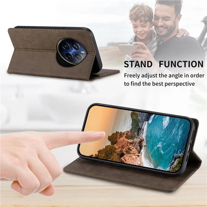 DF-05 For Realme 12 Pro 5G / 12 Pro+ 5G Wallet Case Anti-Drop Leather Flip Phone Cover