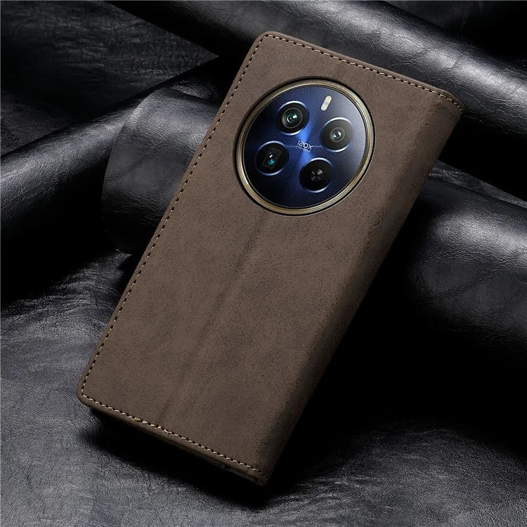 DF-05 For Realme 12 Pro 5G / 12 Pro+ 5G Wallet Case Anti-Drop Leather Flip Phone Cover
