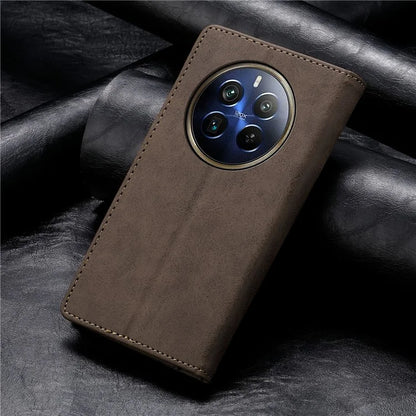 DF-05 For Realme 12 Pro 5G / 12 Pro+ 5G Wallet Case Anti-Drop Leather Flip Phone Cover