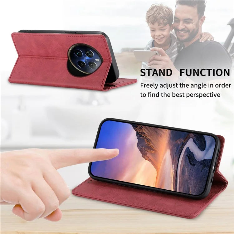 DF-05 For Realme 12 Pro 5G / 12 Pro+ 5G Wallet Case Anti-Drop Leather Flip Phone Cover