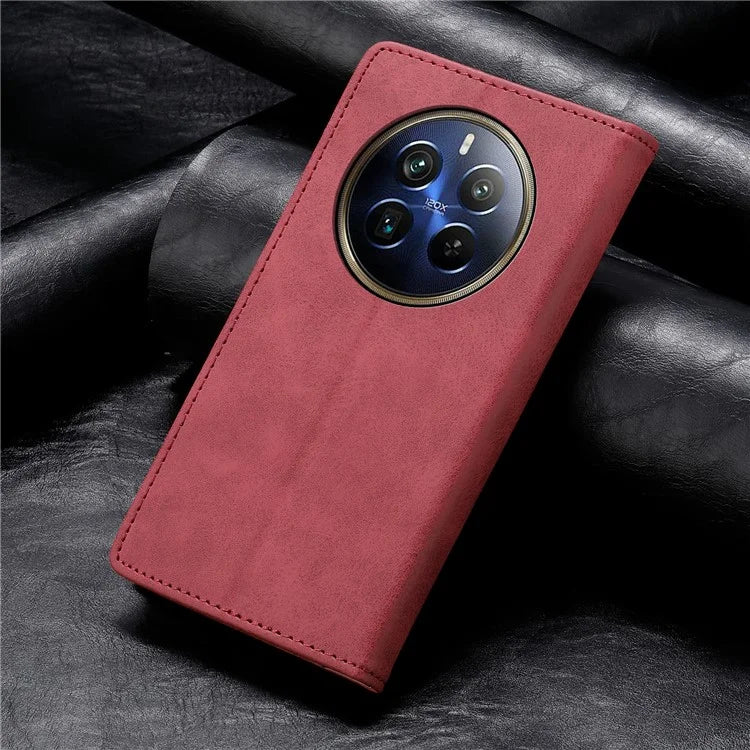 DF-05 For Realme 12 Pro 5G / 12 Pro+ 5G Wallet Case Anti-Drop Leather Flip Phone Cover