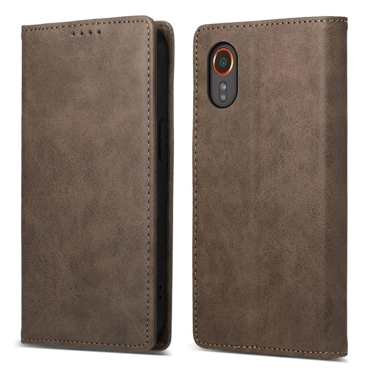 DF-05 For Samsung Galaxy Xcover 7 Leather Case Shockproof Wallet Phone Cover
