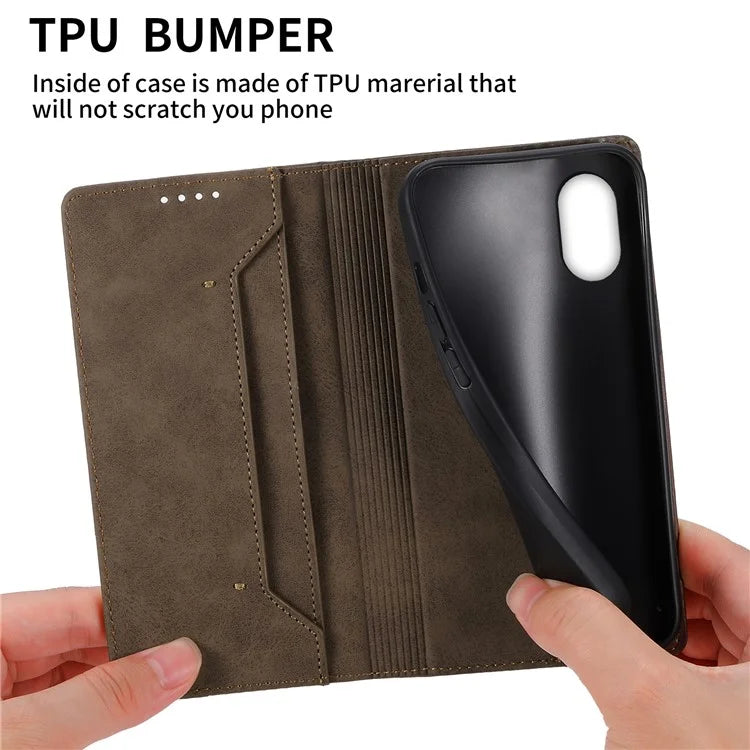 DF-05 For Samsung Galaxy Xcover 7 Leather Case Shockproof Wallet Phone Cover