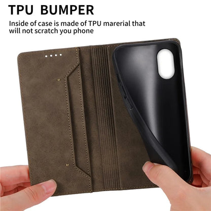 DF-05 For Samsung Galaxy Xcover 7 Leather Case Shockproof Wallet Phone Cover